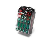 Load image into Gallery viewer, Project Kics Lug Nuts &amp; Lock Set [Leggdura Racing - Optional Finish] M12X1.50 or M12X1.25 - 20 pcs / M12X1.50 / Light Green Alternate Image