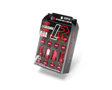 Load image into Gallery viewer, Project Kics Lug Nuts Set [Leggdura Racing w/ Laser Logo - 20 PCS - M12X1.50 or M12X1.25] Optional Finish - M12X1.25 / Red Alternate Image