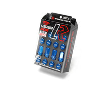 Load image into Gallery viewer, Project Kics Lug Nuts Set [Leggdura Racing w/ Laser Logo - 20 PCS - M12X1.50 or M12X1.25] Optional Finish - M12X1.50 / Blue Alternate Image