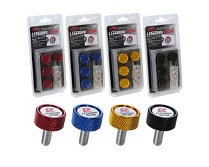 Project Kics Number Plate Lock Bolt Set [Leggdura Racing] Red / Blue / Gold / Black