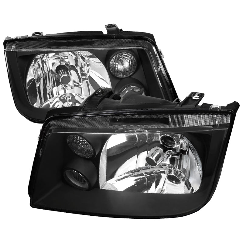 99.95 Spec-D OEM Replacement Headlights VW Jetta MK4 (99-04) Black / Smoke / Chrome - Redline360