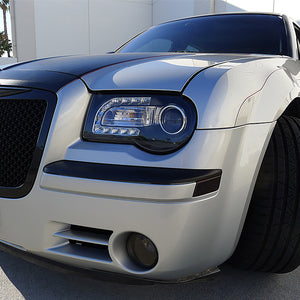 229.95 Spec-D Projector Headlights Chrysler 300C (2005-2010) w/ LED Strip - Black / Tinted / Chrome - Redline360