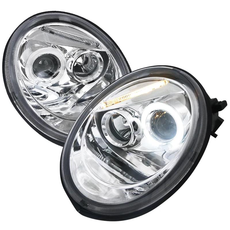 Spec-D Projector Headlights VW Beetle (1998-2005) Halo LED - Black, Tinted  or Chrome