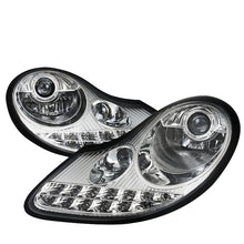 Load image into Gallery viewer, 949.95 Spec-D Projector Headlights Boxster (97-04) 911 996 (97-01) Pair w/  Quad LED DRL - Black or Chrome - Redline360 Alternate Image