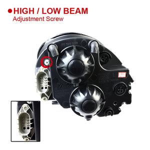 949.95 Spec-D Projector Headlights Boxster (97-04) 911 996 (97-01) Pair w/  Quad LED DRL - Black or Chrome - Redline360