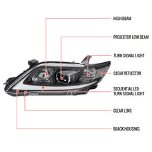 Load image into Gallery viewer, 299.95 Spec-D Projector Headlights Toyota Camry (2010-2011) Sequential Switchback LED - Black - Redline360 Alternate Image