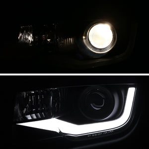 299.95 Spec-D Projector Headlights Chevy Camaro (2010-2013) LED DRL Bar - Black / Chrome - Redline360