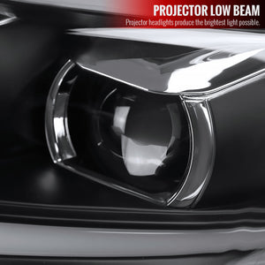 299.95 Spec-D Projector Headlights Toyota Corolla (2011-2012-2013) LED DRL Switchback - Black - Redline360