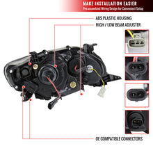 Load image into Gallery viewer, 299.95 Spec-D Projector Headlights Toyota Corolla (2011-2012-2013) LED DRL Switchback - Black - Redline360 Alternate Image