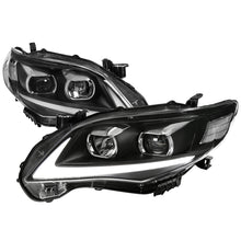 Load image into Gallery viewer, 299.95 Spec-D Projector Headlights Toyota Corolla (2011-2012-2013) LED DRL Switchback - Black - Redline360 Alternate Image