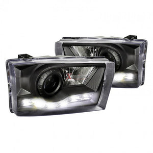 119.95 Spec-D Projector Headlights Ford Excursion [LED Strip] (2000-2004) Black or Chrome - Redline360