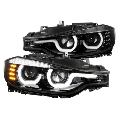 369.95 Spec-D Projector Headlights BMW 320i 328i 330i 335i 340i F30 (12-15) Halo LED - Black / Chrome / Tinted - Redline360