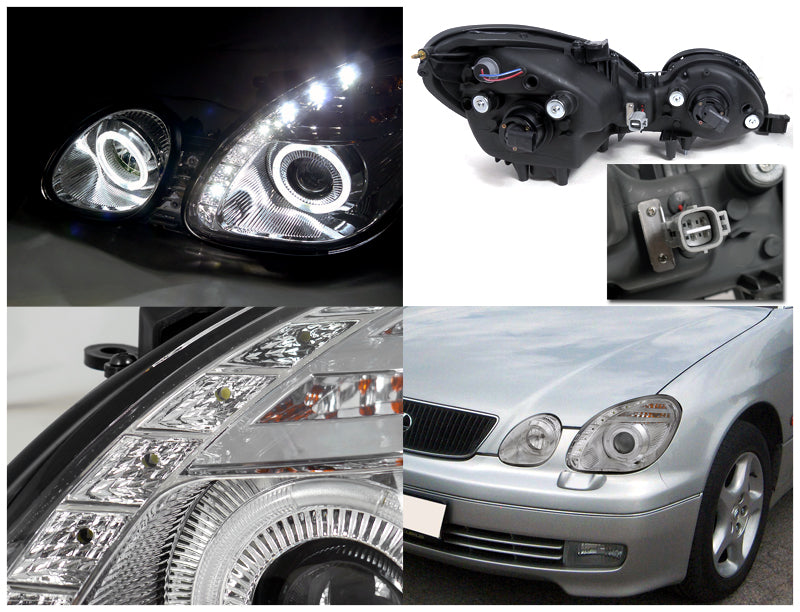 Spec-D Projector Headlights Lexus GS300 GS400 GS430 (98-05) LED