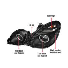 Load image into Gallery viewer, 199.95 Spec-D Projector Headlights Lexus GS300 GS400 GS430 (98-05) LED Halo Black or Chrome - Redline360 Alternate Image