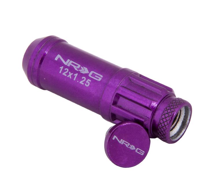 thumbnail image 2 of NRG Steel Lug Nuts With Dust Cap Cover – 12x1.5 Chrome Gold For Honda/Acura 2 of 5