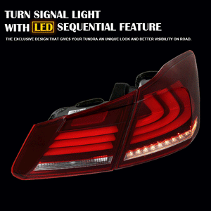219.95 Spec-D Tail Lights Honda Accord Sedan (2013-2014-2015) Red / Smoke LED Strip Lights - Redline360