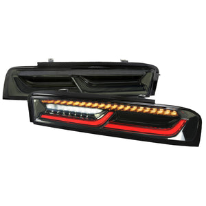 369.95 Spec-D Tail Lights Chevy Camaro (2016-2017-2018) Sequential LED Turn Signal - Black / Red / Smoke - Redline360