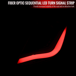 Spec-D Tail Lights Honda Civic Hatchback & Type-R FK8 (2017-2021) Sequential LED - Black