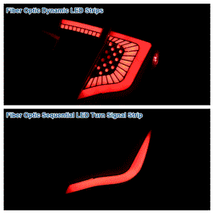 Spec-D Tail Lights Honda Civic Hatchback & Type-R FK8 (2017-2021) Sequential LED - Black