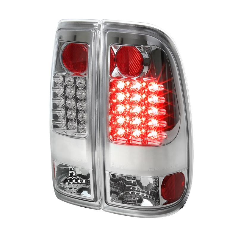 Spec-D Tail Lights Ford F250 F350 F450 F550 F650 (08-16) LED Black