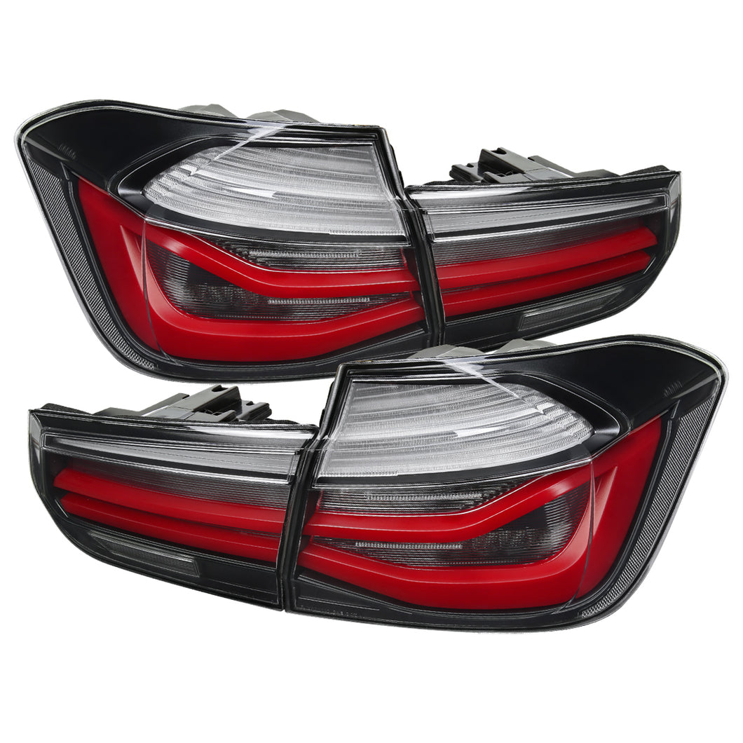 329.95 Spec-D Tail Lights BMW 320i/320i xDrive Sedan (2013-2018) LED Sequential Red/Black - Redline360