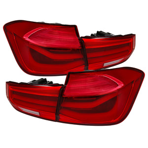 329.95 Spec-D Tail Lights BMW 320i/320i xDrive Sedan (2013-2018) LED Sequential Red/Black - Redline360