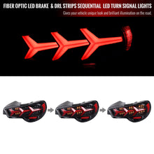 Load image into Gallery viewer, 299.95 Spec-D Tail Lights Scion FRS / BRZ (2013-2016) Lambo Aventador Style w/ Sequential LED - Redline360 Alternate Image