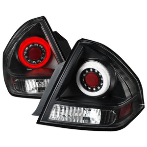 219.95 Spec-D LED Tail Lights Chevy Impala (2006-2016) Halo Smoke, Red or Black - Redline360