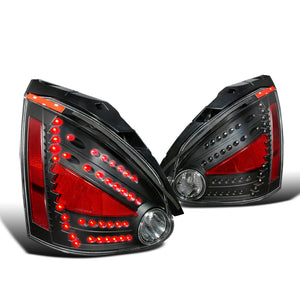 199.95 Spec-D Tail Lights Nissan Maxima [LED - Depo] (2004-2008) Black Housing - Redline360