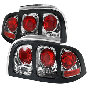 89.99 Spec-D Replacement Tail Lights Ford Mustang (1994-1998) Altezza Clear / Smoke / Black - Redline360