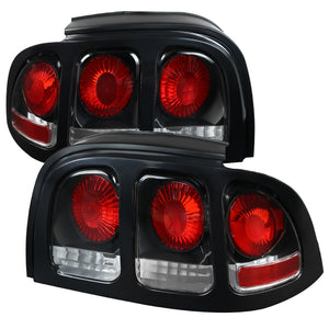 89.99 Spec-D Replacement Tail Lights Ford Mustang (1994-1998) Altezza Clear / Smoke / Black - Redline360