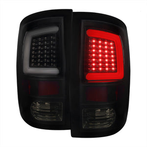 219.95 Spec-D LED Tail Lights Dodge Ram (2009-2018) w/ LED Light Bar - Black / Chrome / Red / Gloss - Redline360