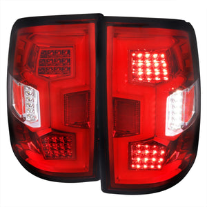 Spec-D Tail Lights Ram 2500 3500 (19-22) Sequential w/ LED Light Bar - Black / Tinted