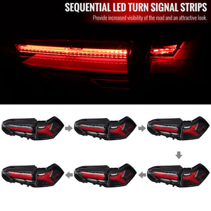 469.95 Spec-D Tail Lights Toyota RAV4 (2019-2021) Sequential LED Bar - Redline360