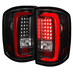 209.99 Spec-D LED Tail Lights GMC Sierra (2014-2018) Black w/ Red Tube - Redline360