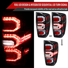 Load image into Gallery viewer, Spec-D Tail Lights Toyota Tacoma (2016-2021) Triple Sequential LED - Smoked, Clear or Black Alternate Image