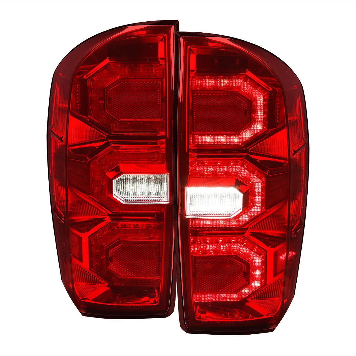 Spec-D Tail Lights Toyota Tacoma (2016-2021) Triple Sequential LED -  Smoked, Clear or Black