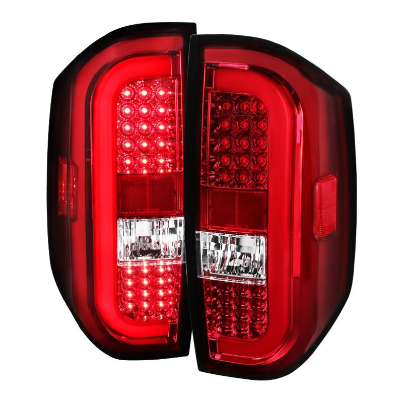 Spec-D Tail Lights Toyota Tundra (2014-2020) Sequential LED - Red