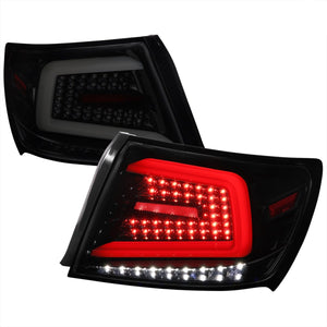 399.99 Spec-D Tail Lights Subaru Impreza & WRX & STI (08-14) Sequential LED Bar - Black / Smoked / Red - Redline360