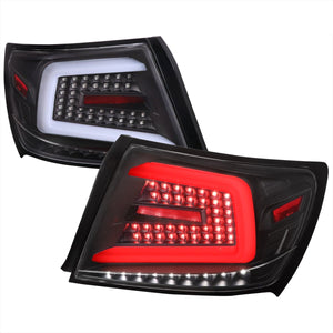 399.99 Spec-D Tail Lights Subaru Impreza & WRX & STI (08-14) Sequential LED Bar - Black / Smoked / Red - Redline360