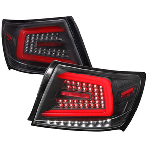 399.99 Spec-D Tail Lights Subaru Impreza & WRX & STI (08-14) Sequential LED Bar - Black / Smoked / Red - Redline360