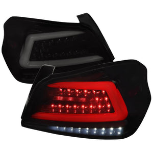 399.99 Spec-D Tail Lights Subaru WRX & STI (15-21) Sequential LED - TR Style Black / Smoked / Red - Redline360