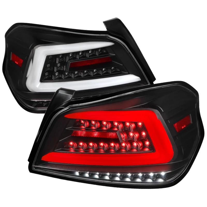 399.99 Spec-D Tail Lights Subaru WRX & STI (15-21) Sequential LED - TR Style Black / Smoked / Red - Redline360