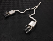 Load image into Gallery viewer, MBRP Exhaust Ford Mustang 2.3L EcoBoost (18-23) 3" Catback - Active Exhaust/ T304 Stainless Steel/ Quad Rear Exit w/ Carbon Fiber Tips - Default Title Alternate Image