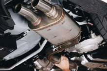 Load image into Gallery viewer, MBRP Exhaust Ford Mustang 2.3L EcoBoost (18-23) 3" Catback - Active Exhaust/ T304 Stainless Steel/ Quad Rear Exit w/ Carbon Fiber Tips - Default Title Alternate Image