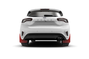 Rally Armor Mud Flaps Ford Focus Mk4 ST (2019-2022) Black / Red / Pink