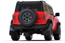 Load image into Gallery viewer, Rally Armor Mud Flaps Ford Bronco (2021-2023) Black w/ Blue / Orange / Black / Red Logo Alternate Image