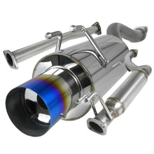 Load image into Gallery viewer, 169.50 Spec-D Tuning Exhaust Honda Civic Si EX LX DX Coupe/Sedan (06-11) Polished / Blue Burnt Tip N1 - Redline360 Alternate Image