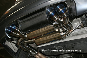 Megan Racing Exhaust BMW M3 E46 (01-06) Polished, Blue Titanium, Black Chrome Tips