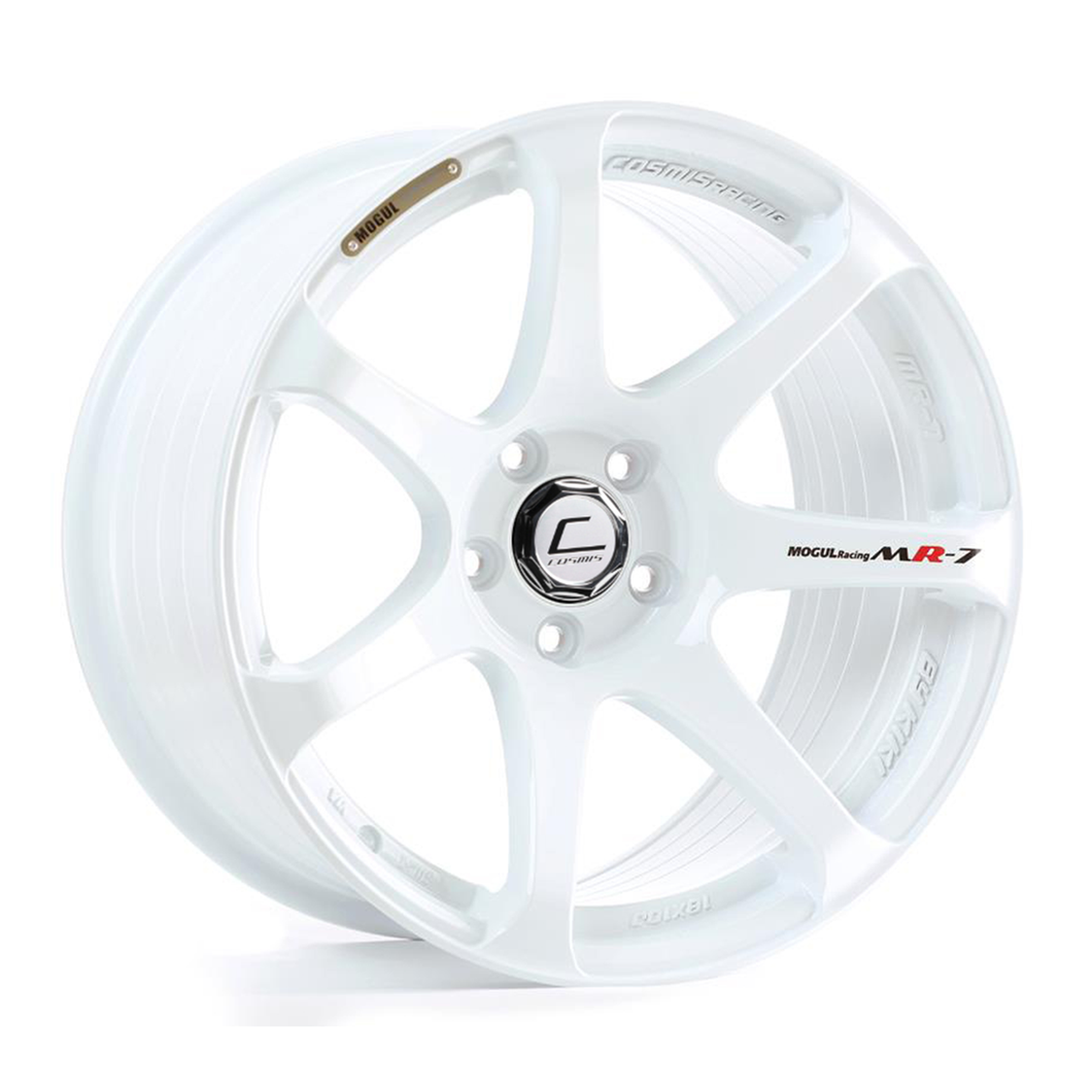 265.50 Cosmis Racing MR7 Wheels (18x9) [White +25mm Offset] 5x114.3 - Redline360